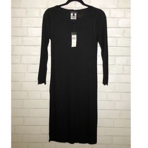 BCBG Andrea Ribbed Knit Midi Dress